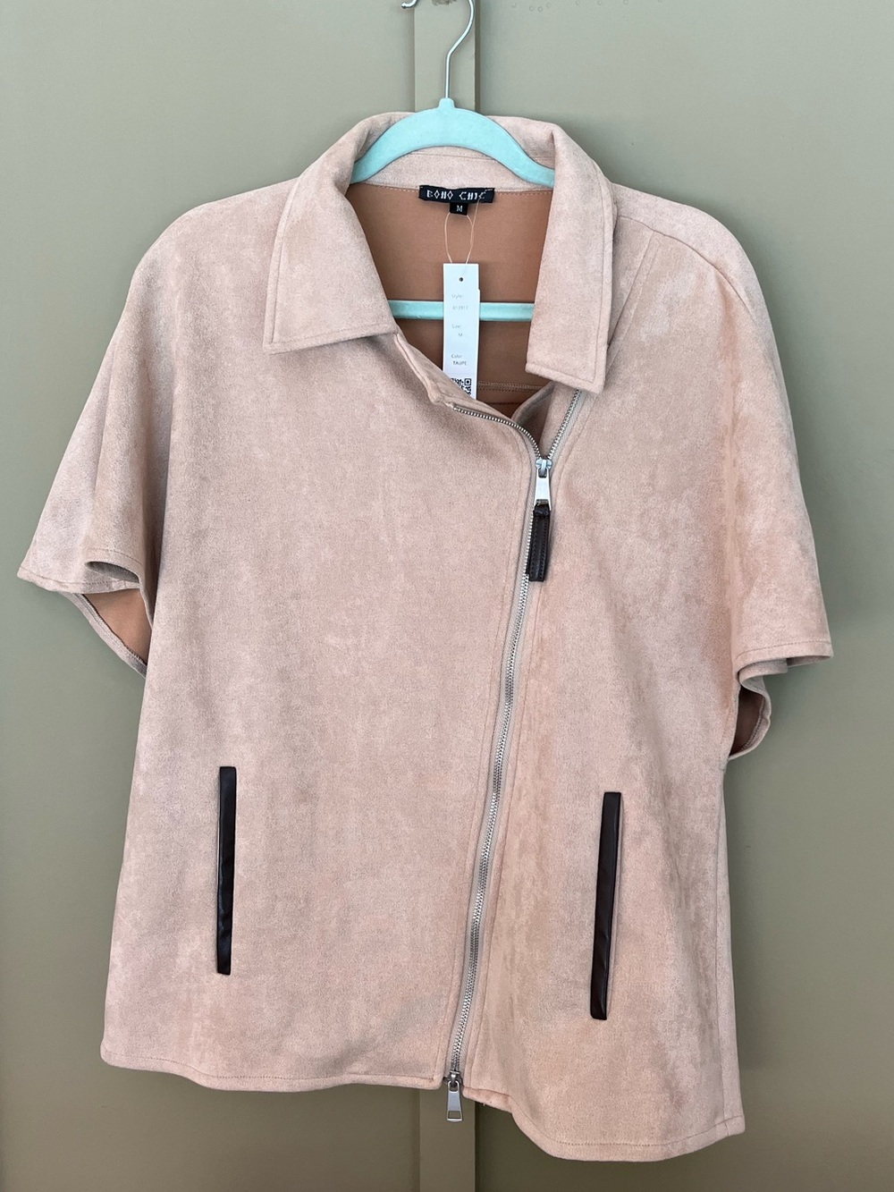 women’s suede top